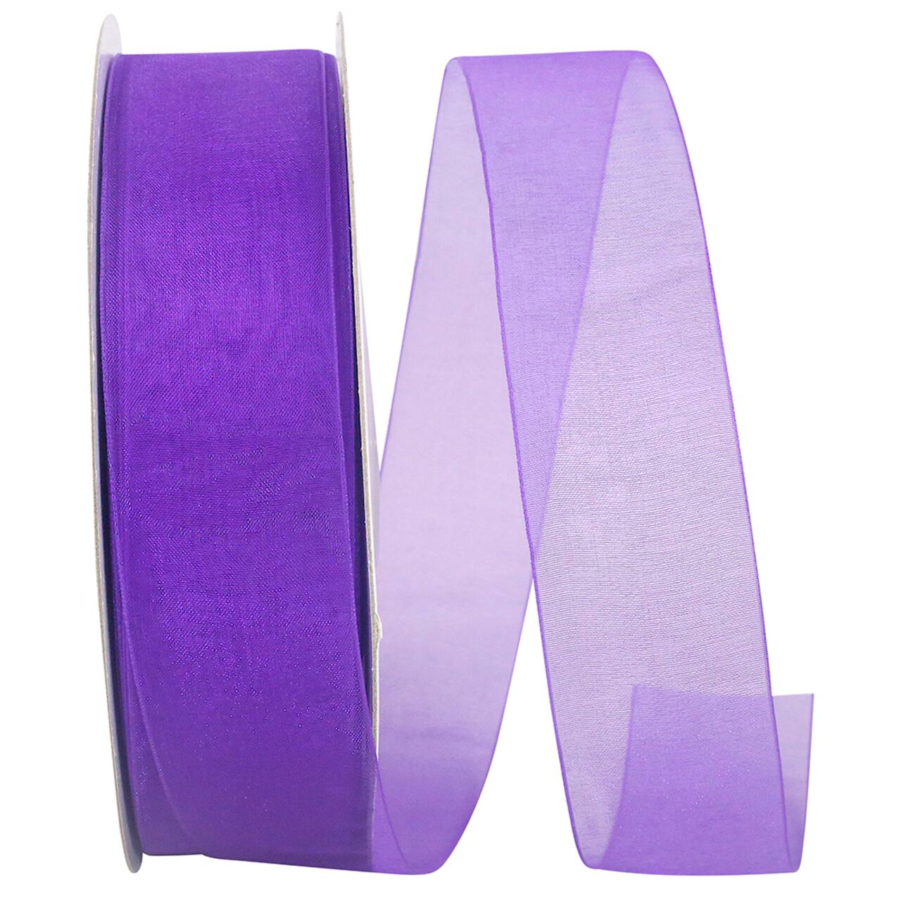 JAM Paper 1.5" x 100yd. Sheer Chiffon Mono Ribbon